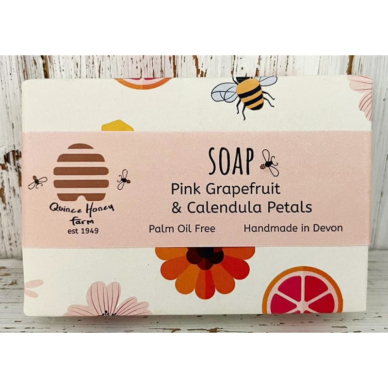 Pink Grapefruit and Calendula Petals Soap 100g